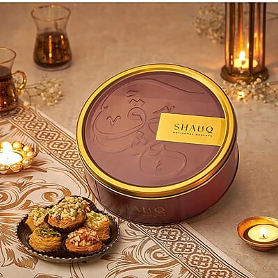 SMOOR SHAUQ Baklava Box Artisanal Turkish Delight 352gm SMOOR SHAUQ Baklava Box Artisanal Turkish Delight 352gm