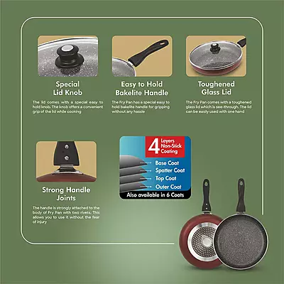 Signora Ware Perfecto Non- Stick Fry Pan, 4 Layer 26 CM Signora Ware Perfecto Non- Stick Fry Pan, 4 Layer 26 CM