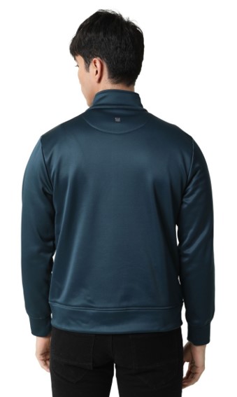RARE RABBIT BONDED FLEECE JACKET PETROL