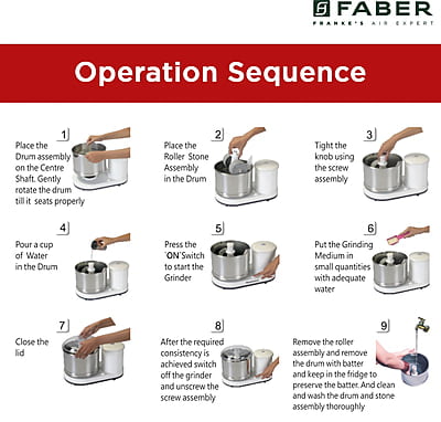 Faber Wet Grinder DURAMAX WH 150 W Faber Wet Grinder DURAMAX WH 150 W