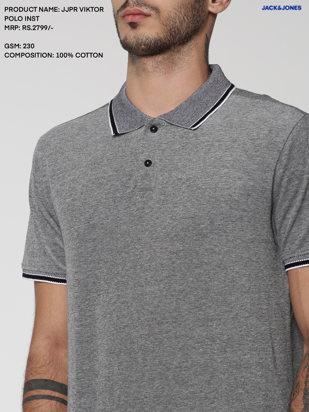 Jack & Jones Victor Polo T- Shirt Multicolor Jack & Jones Victor Polo T- Shirt Multicolor