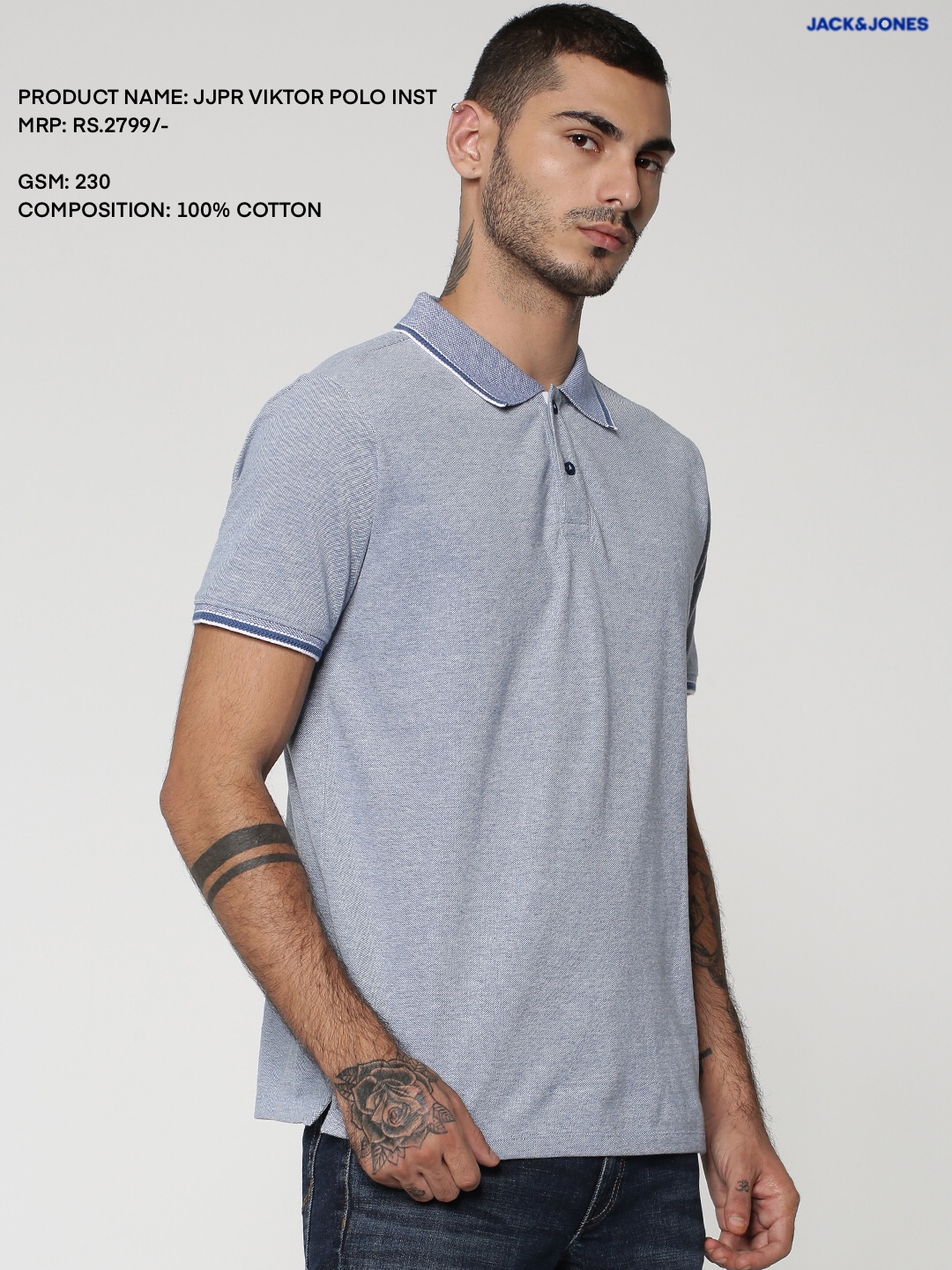 Jack & Jones Victor Polo T- Shirt Multicolor Jack & Jones Victor Polo T- Shirt Multicolor