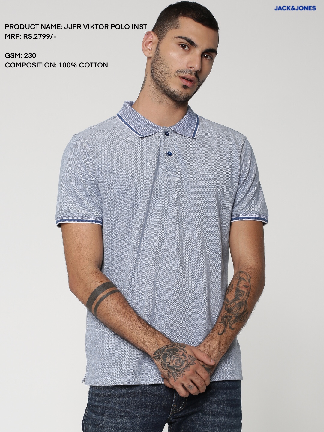 Jack & Jones Victor Polo T- Shirt Multicolor Jack & Jones Victor Polo T- Shirt Multicolor