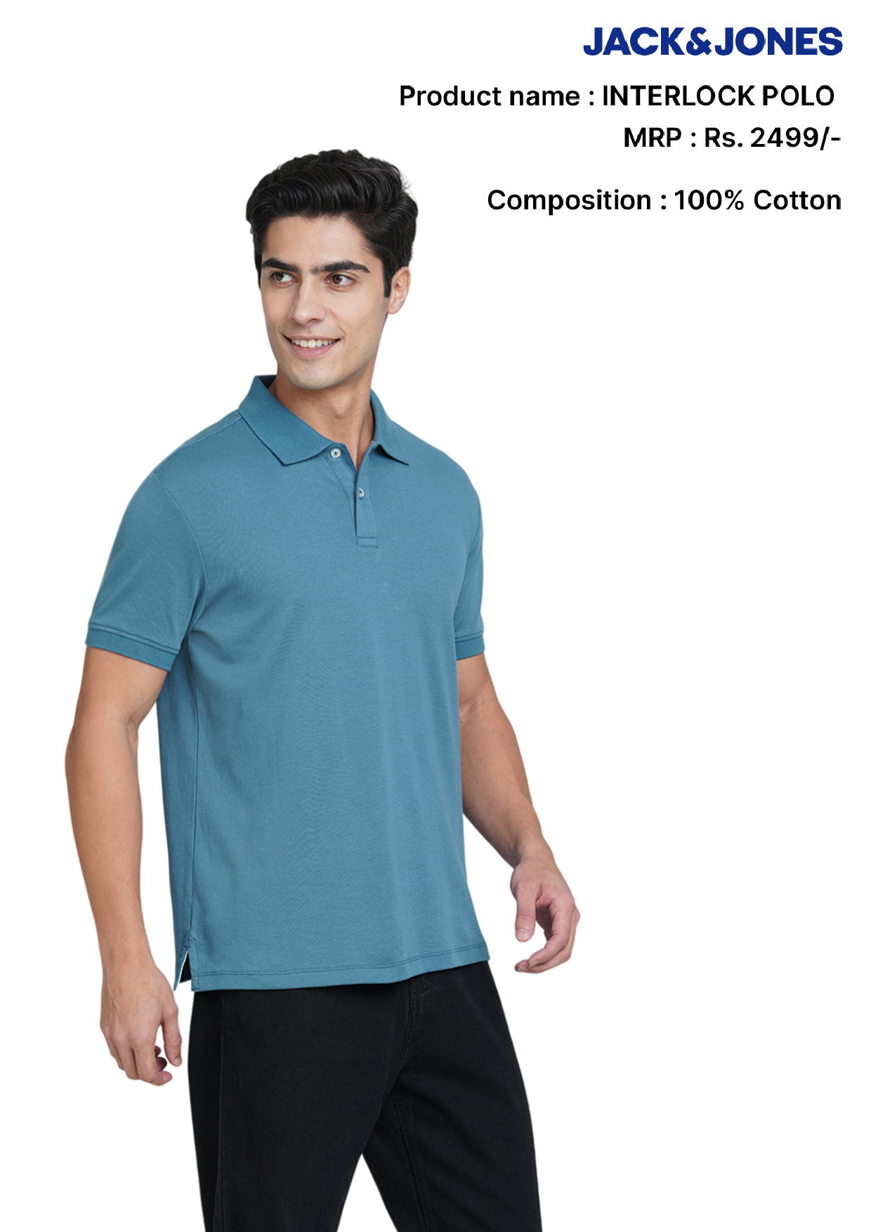 Jack & Jones Interlock Polo T- Shirt Jack & Jones Interlock Polo T- Shirt