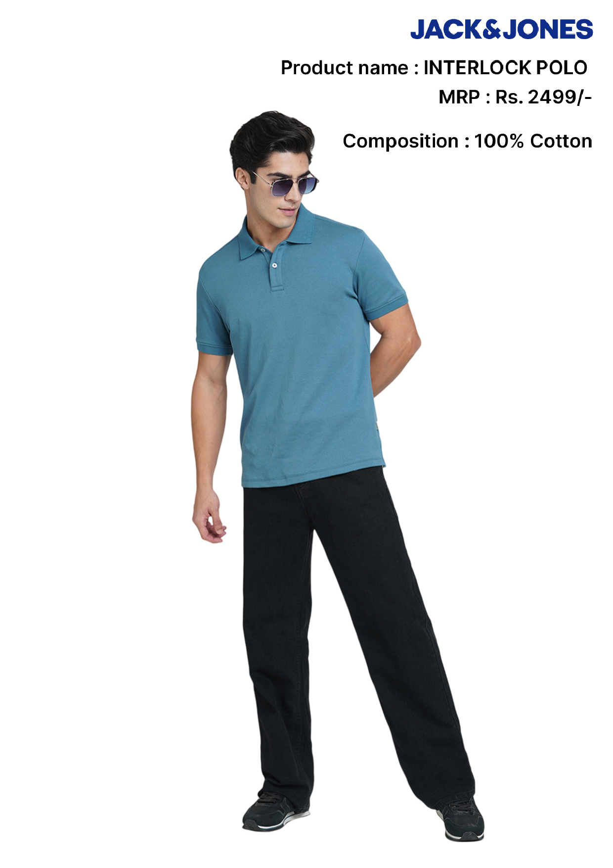 Jack & Jones Interlock Polo T- Shirt Jack & Jones Interlock Polo T- Shirt