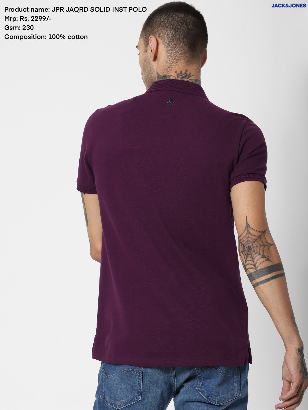 Jack & Jones Jacquard Polo T-Shirt Jack & Jones Jacquard Polo T-Shirt