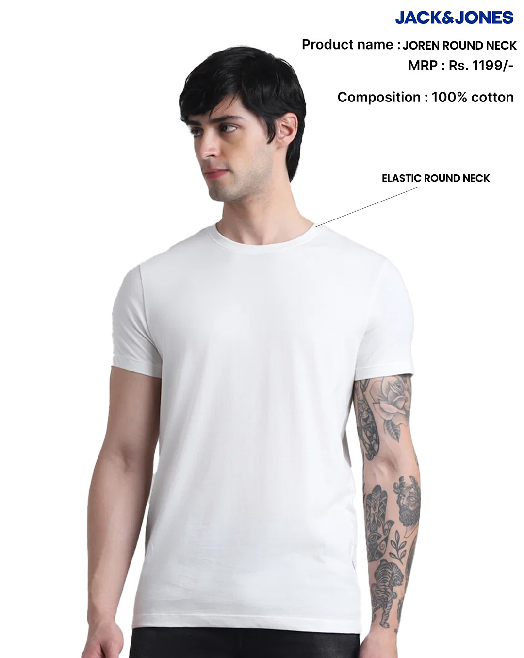 Jack & Jones Joren Round Neck T-Shirt Jack & Jones Joren Round Neck T-Shirt