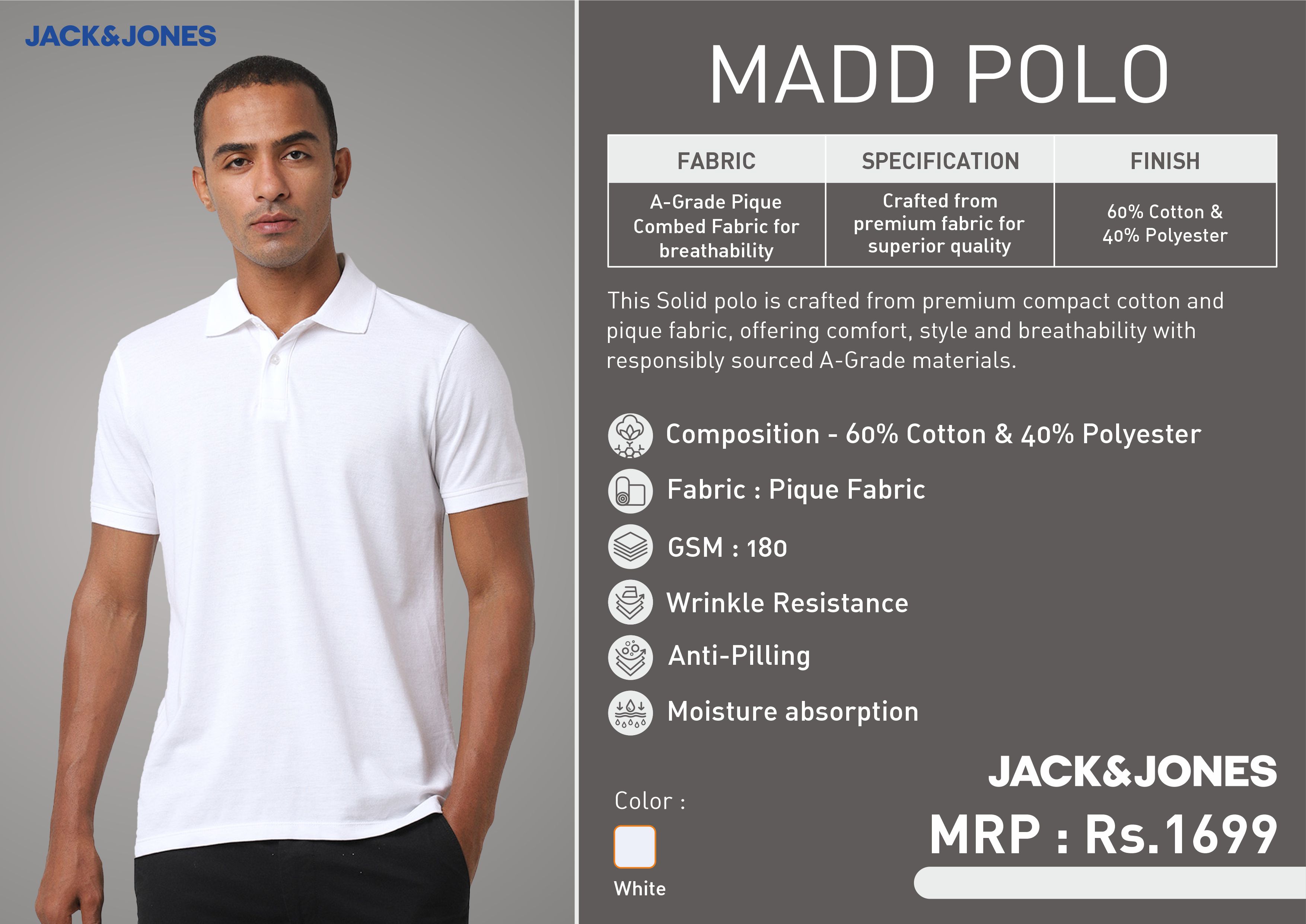 Jack & Jones Madd Polo T-Shirt Jack & Jones Madd Polo T-Shirt