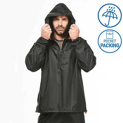 Men Waterproof Half Zip Rain Jacket Men Waterproof Half Zip Rain Jacket