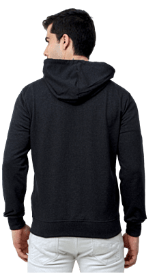 Rare Rabbit Hoodie Black Melange Rare Rabbit Hoodie Black Melange