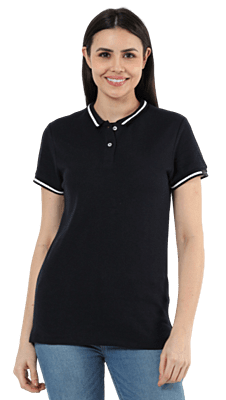Rare Rabbit Signature Round Neck Navy Blue