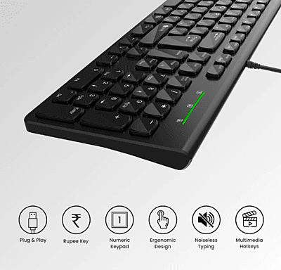 PORTRONICS KI-PAD2 WIRED KEYBOARD