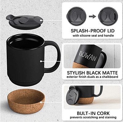 Ceramic Mug with Cork base