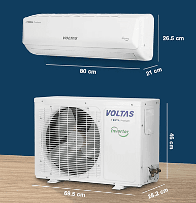 Voltas SmartAir Inverter AC, 1 Ton, 3 Star - 123V Vertis Emerald Voltas SmartAir Inverter AC, 1 Ton, 3 Star - 123V Vertis Emerald