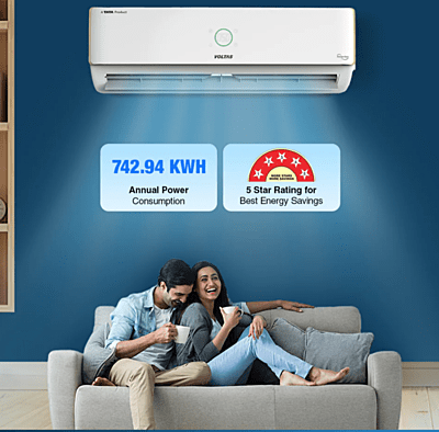 Voltas PureAir Inverter Split AC, 1.5 Ton, 5 Star - 185V Verdant Exotica Voltas PureAir Inverter Split AC, 1.5 Ton, 5 Star - 185V Verdant Exotica