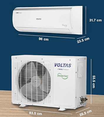 Voltas Adjustable Inverter Split AC, 2 Ton, 3 Star - 243V Vectra Elite Voltas Adjustable Inverter Split AC, 2 Ton, 3 Star - 243V Vectra Elite