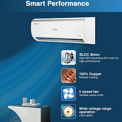 Voltas Adjustable Inverter Split AC, 2 Ton, 3 Star - 243V Vectra Elite Voltas Adjustable Inverter Split AC, 2 Ton, 3 Star - 243V Vectra Elite