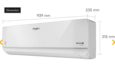 Whirlpool 3DCool 1.5T 3 Star Xpand Inverter Split Air Conditioner Whirlpool 3DCool 1.5T 3 Star Xpand Inverter Split Air Conditioner