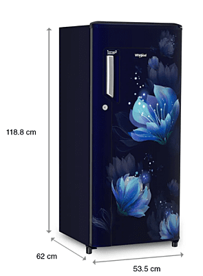 Whirlpool Icemagic Powercool 184L 2 Star Single Door Refrigerator - Belita Whirlpool Icemagic Powercool 184L 2 Star Single Door Refrigerator - Belita