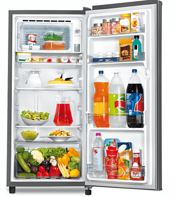 Whirlpool Icemagic Powercool 184L 3 Star Single-Door Refrigerator - Steel Whirlpool Icemagic Powercool 184L 3 Star Single-Door Refrigerator - Steel