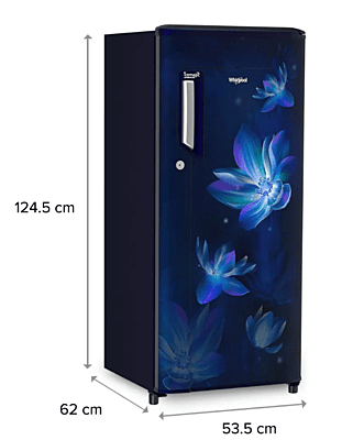 Whirlpool Icemagic Powercool 192L 3 Star Single-Door Refrigerator - Rain Whirlpool Icemagic Powercool 192L 3 Star Single-Door Refrigerator - Rain