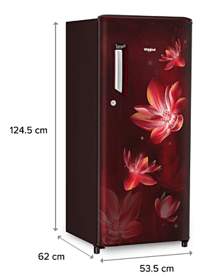 Whirlpool Icemagic Powercool 192L 3 Star Single-Door Refrigerator - Rain Whirlpool Icemagic Powercool 192L 3 Star Single-Door Refrigerator - Rain