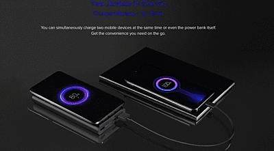 Mi 10000mAh Wireless Power Bank 10W/18W Mi 10000mAh Wireless Power Bank 10W/18W