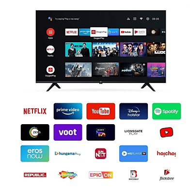 OnePlus 108 cm (43 inches) Y Series 4K Ultra HD Smart Android LED TV 43Y1S Pro (Black) OnePlus 108 cm (43 inches) Y Series 4K Ultra HD Smart Android LED TV 43Y1S Pro (Black)