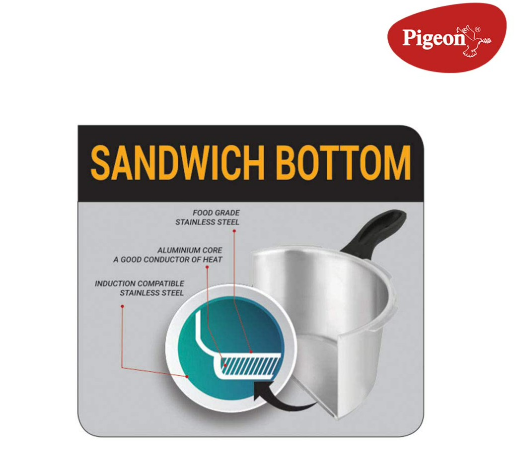 Pigeon Steel JADE Flat Bottom Tope -2700ml Pigeon Steel JADE Flat Bottom Tope -2700ml