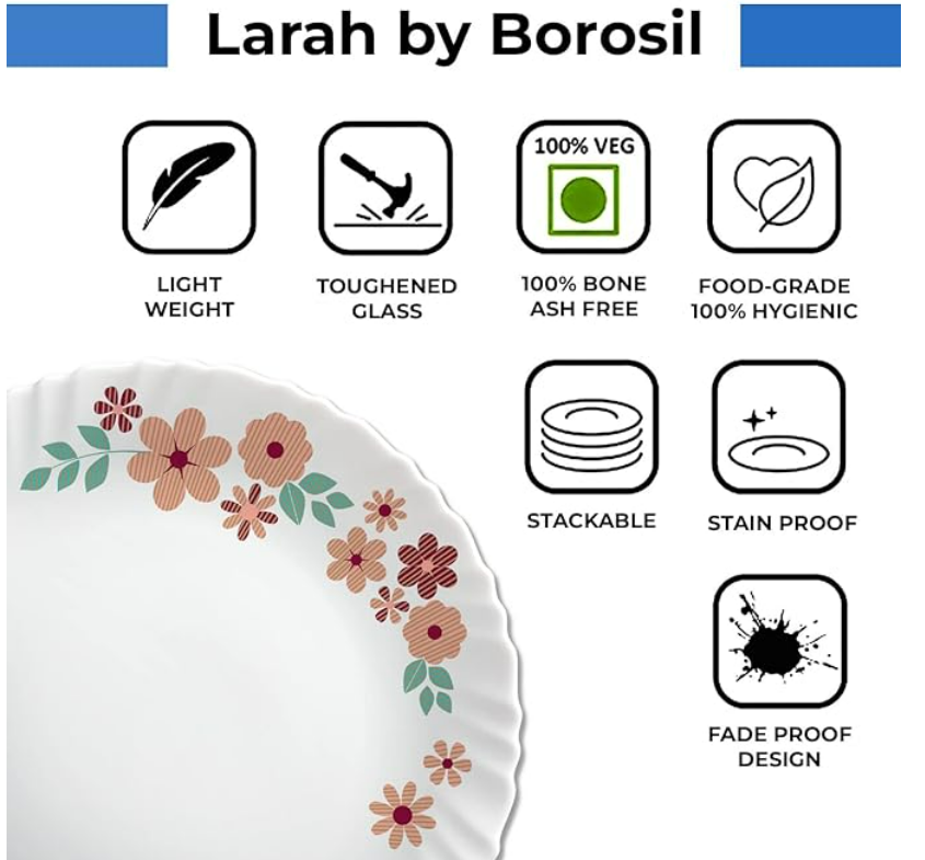 BOROSIL 63 PC D/SET NEW ARRIVAL BOROSIL 63 PC D/SET NEW ARRIVAL