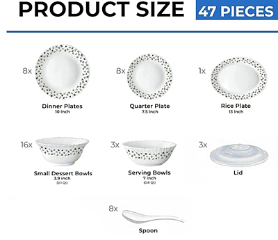 BOROSIL 27 PC D/SET