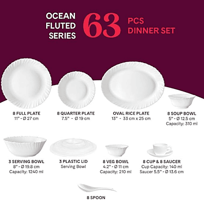 BOROSIL 21 PC D/SET