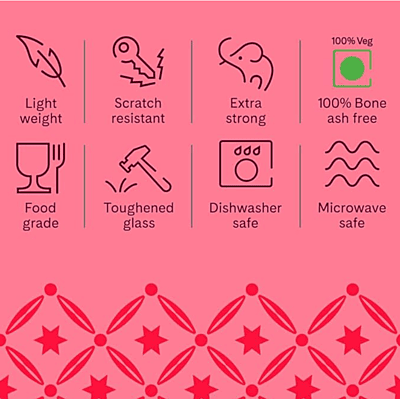 BOROSIL 19 PC D/SET