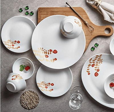 BOROSIL SOUP PLATE SET 6