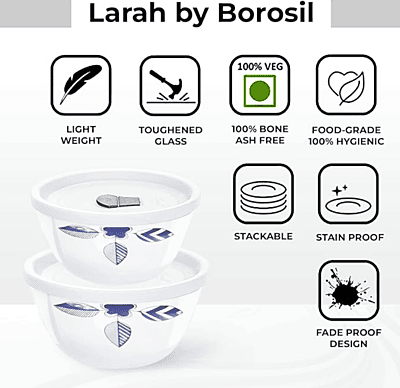 BOROSIL VEG BOWL SET BOROSIL VEG BOWL SET