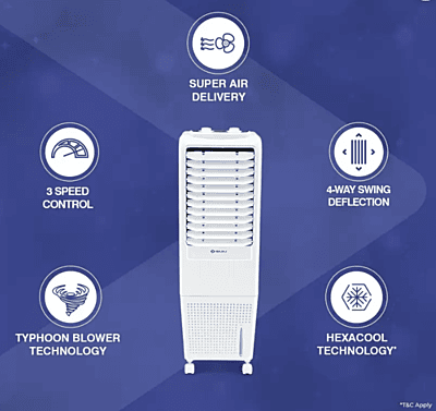 Bajaj TMH12 Tower Air Cooler- 12L Bajaj TMH12 Tower Air Cooler- 12L