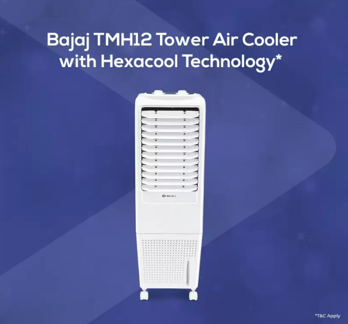 Bajaj TMH12 Tower Air Cooler- 12L Bajaj TMH12 Tower Air Cooler- 12L