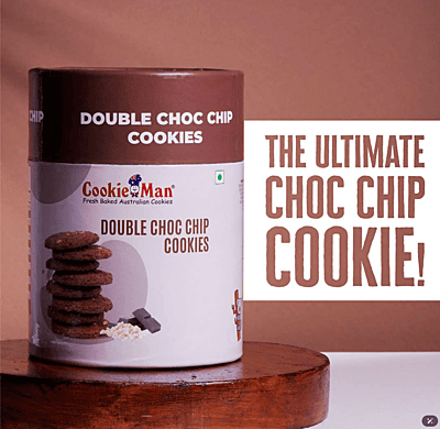 CookieMan Double Choc Chip Cookies-200g CookieMan Double Choc Chip Cookies-200g