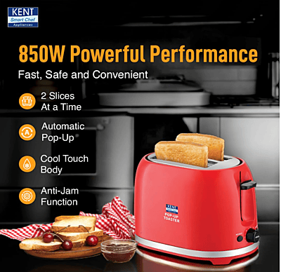 KENT POP UP Toaster - R KENT POP UP Toaster - R
