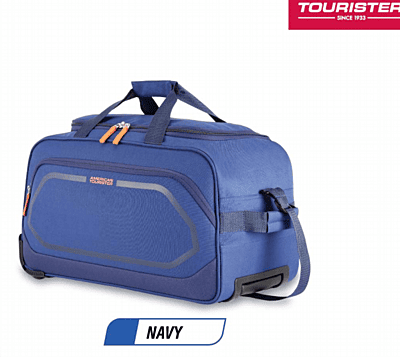 AMT AMBERO Wheel Duffle (Navy / Grey ) AMT AMBERO Wheel Duffle (Navy / Grey )