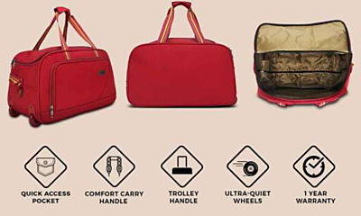 Urban Tribe Alley Duffel With Trolly Bag Medium Urban Tribe Alley Duffel With Trolly Bag Medium