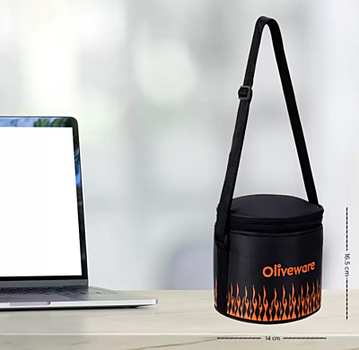 Olive ware Sizzle Glass Lunch Box Olive ware Sizzle Glass Lunch Box