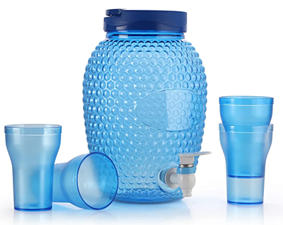 Olive ware Boom Water jug, Capacity- 4 Liter with 4 Glasses Olive ware Boom Water jug, Capacity- 4 Liter with 4 Glasses