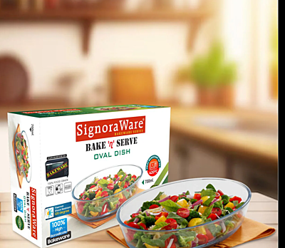 Signora ware Bake 'N' Serve Oval Dish 700ML Signora ware Bake 'N' Serve Oval Dish 700ML