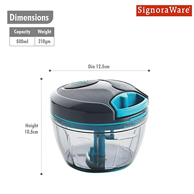 Signora ware Quick Chopper & Blades 500ML Signora ware Quick Chopper & Blades 500ML