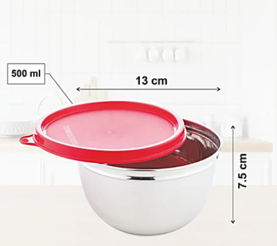 Signora Ware Amour Collection Mixing Bowl Steel Set/2 Signora Ware Amour Collection Mixing Bowl Steel Set/2