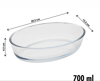Signora ware Bake &Serve Oval Square Dish 700ML Signora ware Bake &Serve Oval Square Dish 700ML