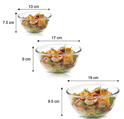 Signora ware Mixing Borosilicate Bowl Combo- set/3 (500,1000,1500 ML) Signora ware Mixing Borosilicate Bowl Combo- set/3 (500,1000,1500 ML)