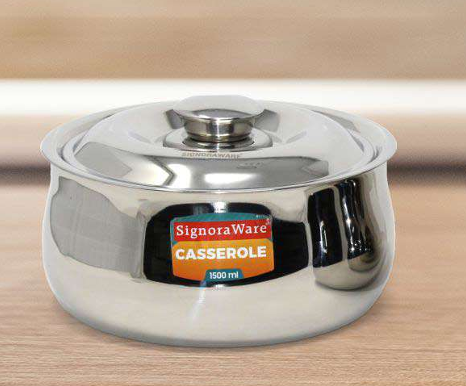 Signora ware Hot Delight Casserole With Steel Lid 2.1 Liter
