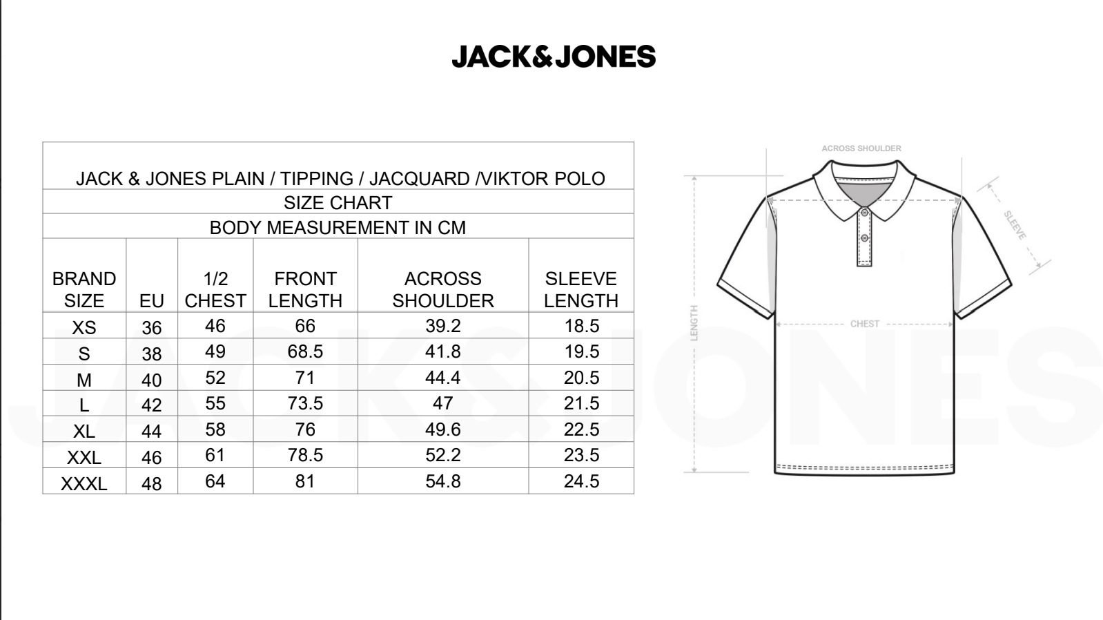 Jack & Jones Jacquard Polo T-Shirt Jack & Jones Jacquard Polo T-Shirt